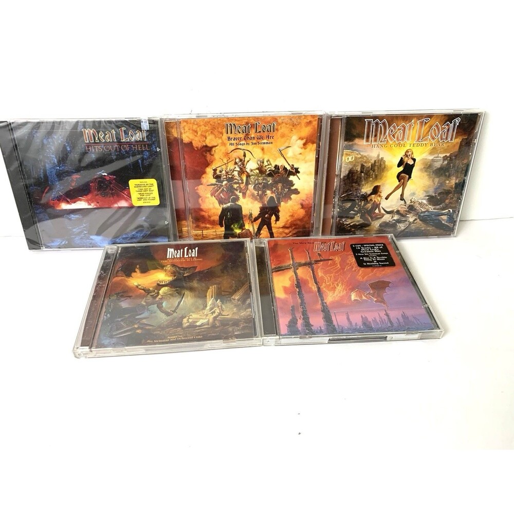 Meatloaf CD’s Lot of 5 ( One Sealed) Classic Hard Rock Compact Discs